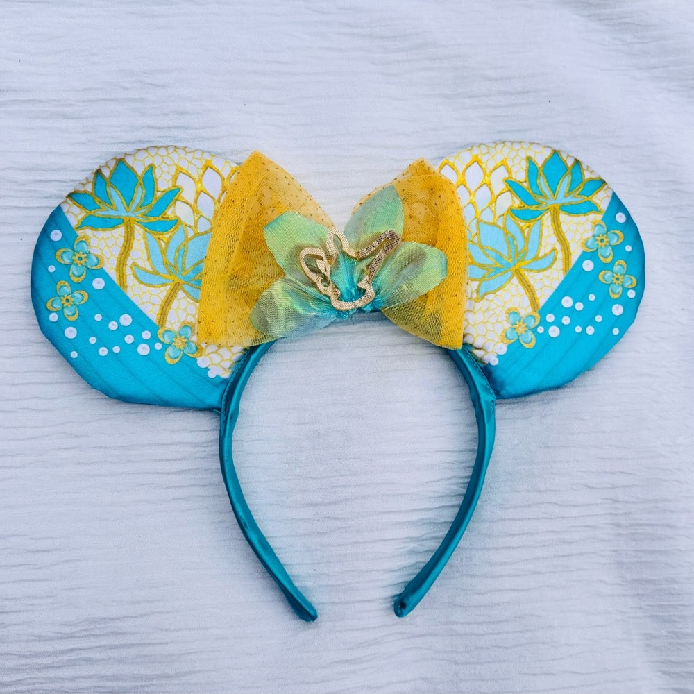 Blue and Yellow Floral Headband
